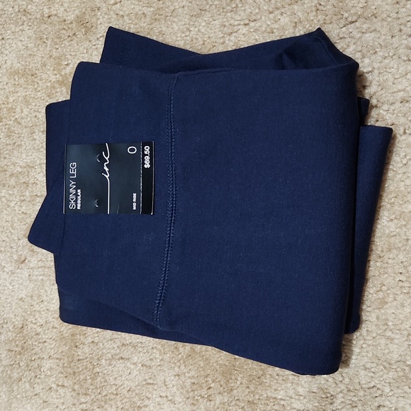 Inc size 0 skinny leg regular pants in blue - Picture 3 of 5